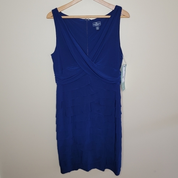 American Living Dresses & Skirts - NWT American Living | Navy Blue Tiered Sheath Dress Size 16